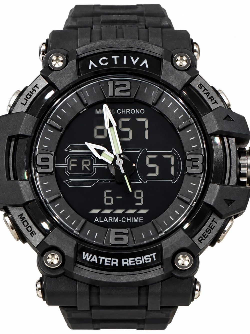 Activa Black Digital-Analog Sport Watch ACW8089-001